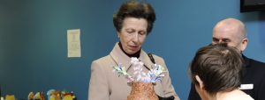 Fernhill -Princess Anne with Carol & her handmade vase