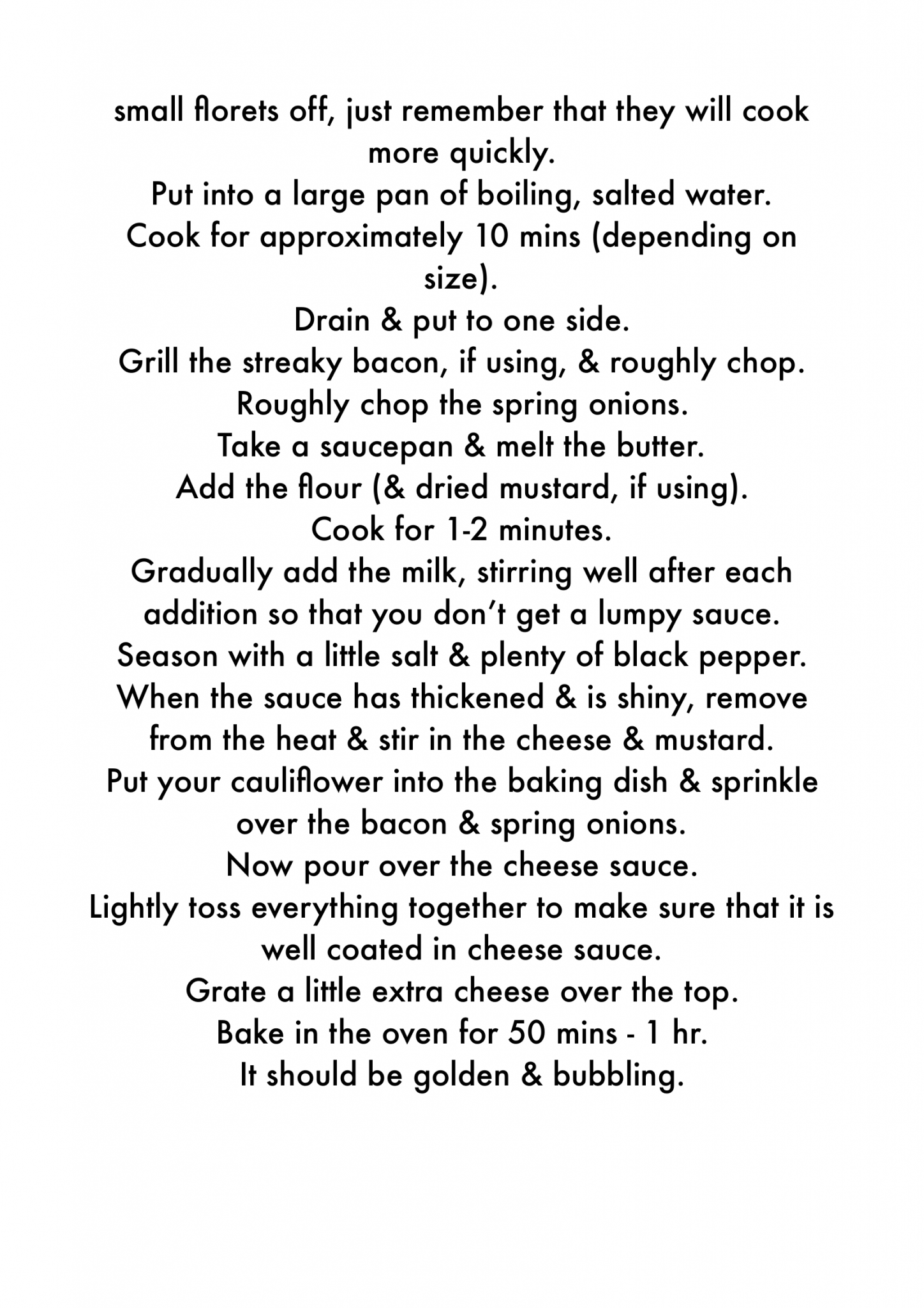 Cauliflower & Cheese with extras!2 Fair Deal Glasgow